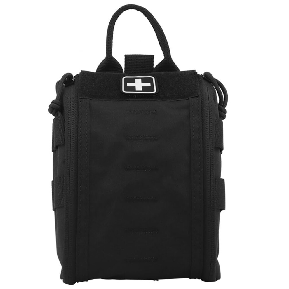 Red Outdoor Army Hunting Car Camping Survival Tool Military Edc Bag Molle Tactical First Aid Kits Medical Bag Emergency, Bk, Casual