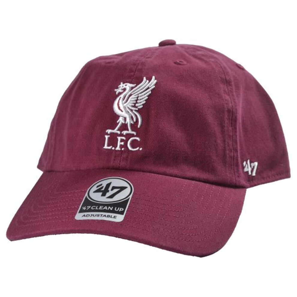 (One Size, Cardinal) Liverpool FC Clean Up 47 Relaxed Fit Baseball Cap