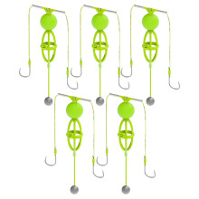 Carp Bait Holder, Catfish Rigs  5 Pieces Spring Bait Cage Hooks  Fish Accessories
