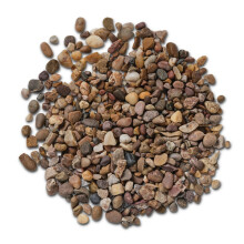 Washed Gravel Bulk Bag 850 kg Horticultural Grits and Sands - Washed 10 mm Quartzite Gravel - L100 x W100 x H80 cm