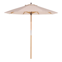 2.0m Ashdown Wooden Parasol - Timber - L197 x W197 x H219.5 cm - Natural