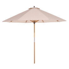 2.5m Ashdown Wooden Parasol - Timber - L247 x W247 x H240 cm - Natural