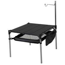 Klappkampingtisch, Aluminum Splice camping table with storage and lightweight stand, 14 x 14 x inch small beach, portable camping site for Outdoor
