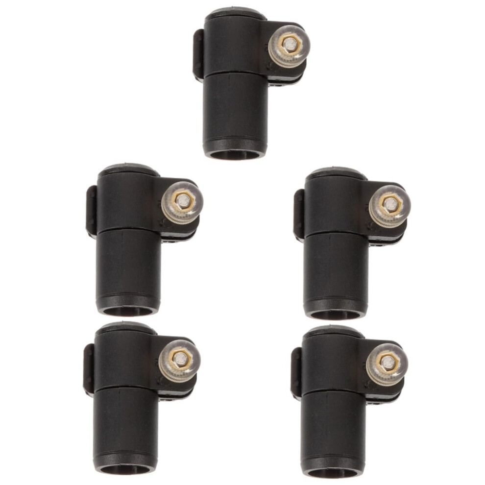 Black External Locking For Trekking Poles, Unique Path Zapping, Rubber Stopper, Walking Stick Lock, 5