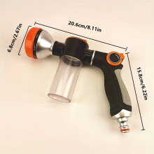 (1pc) 1pc Multipurpose Plastic Garden Hose Spray Gun - For Fertilizing, Pesticide Application, Car Washing, And Plant Watering