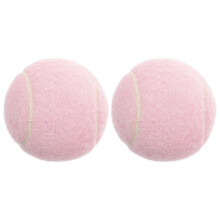 Pack of 2 Rubber Tennis Balls Tennis Beginners Exercise for Player Training Tennis Ball