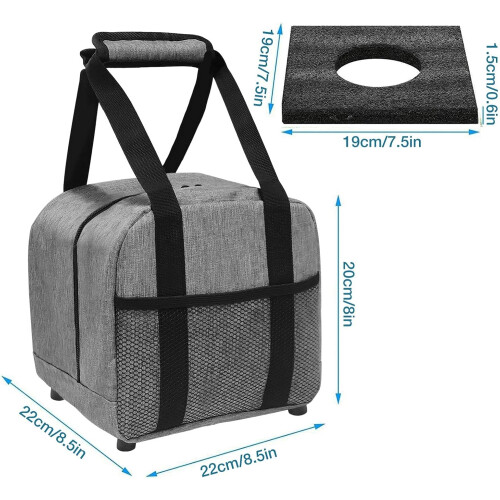 Single Ball Bowling Bag with Padded Holder  Mesh Pocket 2