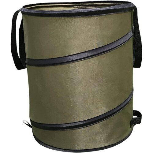 Camping Popup trash can foldable garden waste reusable leaf bag
