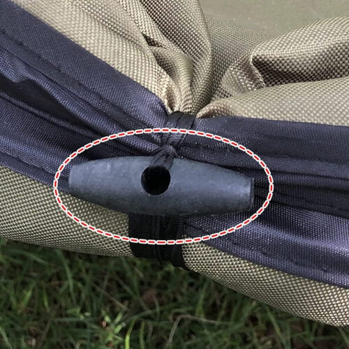 Camping Popup trash can foldable garden waste reusable leaf bag 1