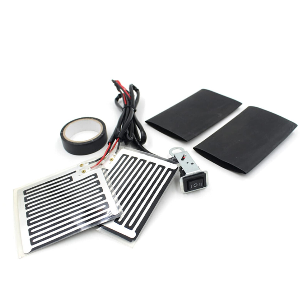 12V Heated Grips For Atvmotorcycle, 3 Temp Settings, Fast Heating, Easy Install 6276012890487