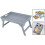 Folding table for outdoor, wooden table for dormitory, bed, laptop, portable 5