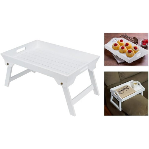 Folding table for outdoor, wooden table for dormitory, bed, laptop, portable 1