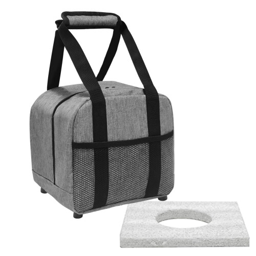 Single Ball Bowling Bag  Carry Bag with Padded Holder, Mesh Pocket,