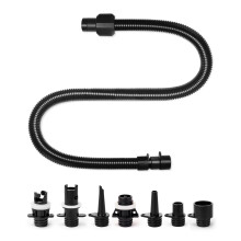 Inflatable Boat Sup Pump Adapter Air Hose Kit with 5 Air Valve Nozzles