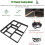 Concrete Cement Walkway Stencil, 10 Grids 51x46x4cm Black 4