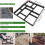 Concrete Cement Walkway Stencil, 10 Grids 51x46x4cm Black 3