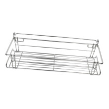 Camping Table Organiser Side Table with Hanging Basket and Storage Shelf for Barbecues and Outdoor Picnic