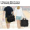 Bowling shoe bag with padded compartments, extra space for 1 single bowling pair, easy to use, B 5