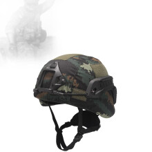 Airsoft Fast Helmset, Fast Paintball Helm Sets, With Tactical Headset, Flashlight, Signal Light, For Airsoft Shooting And Hunting Game BKA One Size
