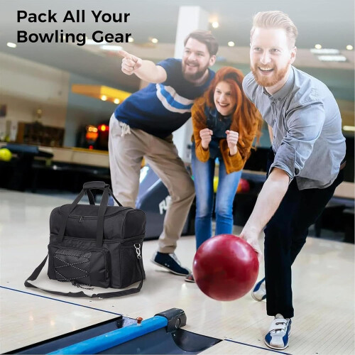 Bowling Bag for 2 Balls with Padded Strap 1