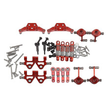 Metalen schokdemperset voor Wltoys 1/28 K969 K979 K989 K999, rood