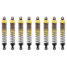 8 stuks schokdemper 108mm aluminiumlegering, voor 1/10-geel