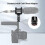 Microphone Universal Stand Adapter Shock Mount Shock Mount Shock Absorber with Cold Shoe 1859 4