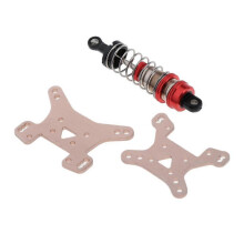 Metalen schokdemper + voor- en achterschokdemper voor 1/14 Wltoys 144001