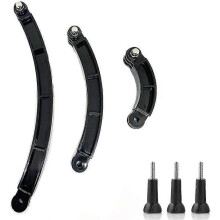3-in-1 verlengarm (3 lengtes: 7,5/13,5/19,5 cm) Helmhouder Helmbevestiging Compatibel met GoPro