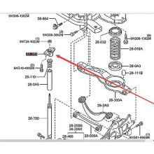 Auto schokdemperbevestiging achter voor Mazda CX5 2012-2016 Mazda