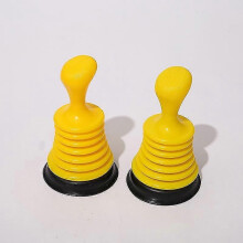 2 stuks V-type balgontstopper geel