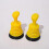 2 stuks V-type balgontstopper geel 1