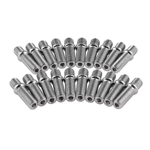 Kit de conversión de pernos de rueda extendidos M12x1.5-M12x1.5 de 20 piezas, 60 mm de longitud 1