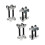4Pcs Mini Coil Spring Compressor Tool Spare Parts Professional Coil Spacers 4