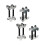 4Pcs Mini Coil Spring Compressor Tool Spare Parts Professional Coil Spacers 1