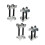 4Pcs Mini Coil Spring Compressor Tool Spare Parts Professional Coil Spacers 2