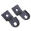 2x Schwarz Universal Motorrad Hinten Blinker Relocater Halter Schock Halterung 3
