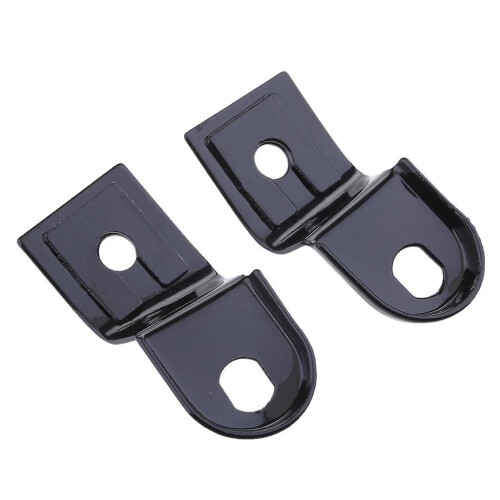 2x Schwarz Universal Motorrad Hinten Blinker Relocater Halter Schock Halterung 2