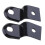 2x Schwarz Universal Motorrad Hinten Blinker Relocater Halter Schock Halterung 1