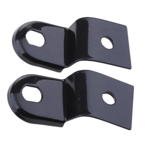 2x Schwarz Universal Motorrad Hinten Blinker Relocater Halter Schock Halterung
