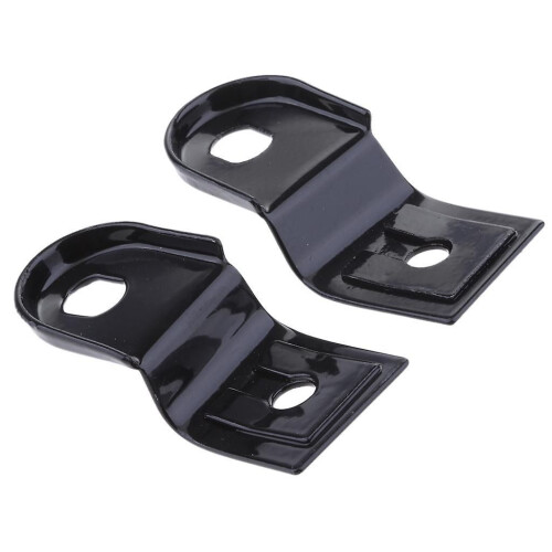 2x Schwarz Universal Motorrad Hinten Blinker Relocater Halter Schock Halterung 1
