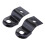 2x Schwarz Universal Motorrad Hinten Blinker Relocater Halter Schock Halterung 4
