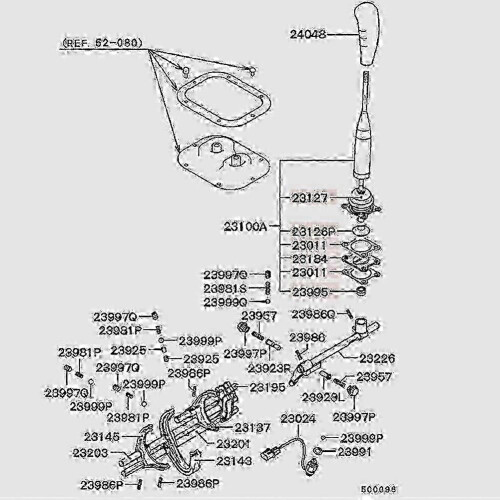 Ensemble de levier de vitesses pour Mitsubishi Pajero Montero II 2e génération, compatible avec les 2