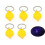 2/5pcs Mini LED Flashlight UV Money Checker Keychain 7 Colors 1