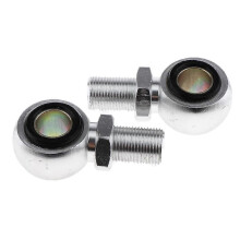 Universele ronde gatadapters voor motorfiets achter schokdemper 14 mm zilver -