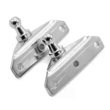 2 stuks 10 mm zilveren kogelbout schokdempers gasprop veer montagebeugels connector verzinkt