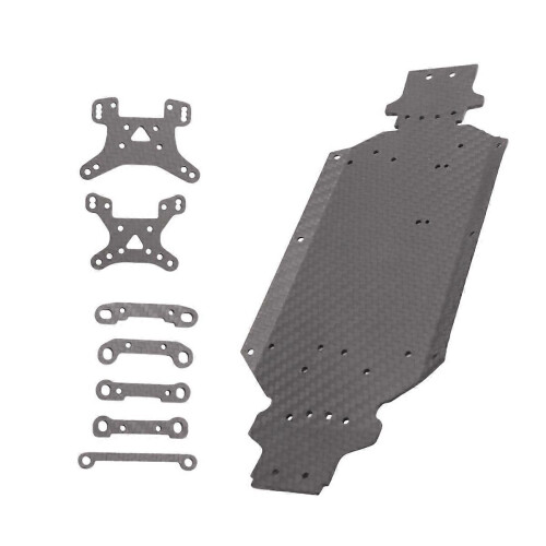 Koolstofvezel chassis schokdemper arm code voor 1