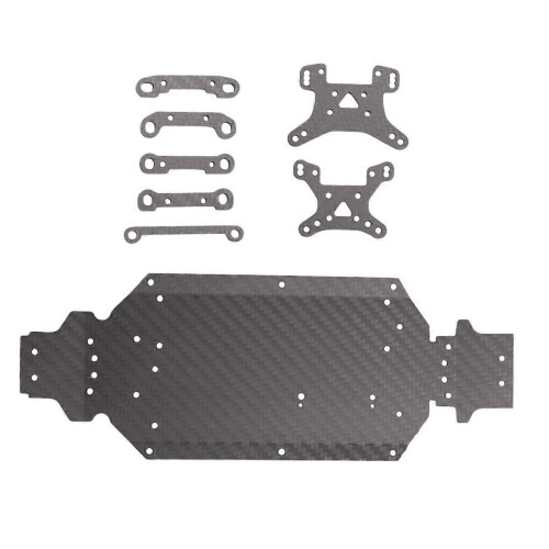 Koolstofvezel chassis schokdemper arm code voor 2