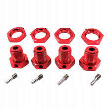 Juego de tuercas hexagonales de aluminio macizo de 17 mm 5353 para Traxxas E