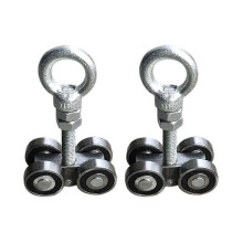 4 Wheel Silent Trolley Assembly Rollers with Four Bearings for Tall Unistrut Strut Channel
